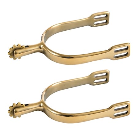 Jacks Imports German Silver Mens Mild Rowel Spurs 20241-MEN